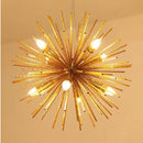 Modern golden decorbites geometric starburst chandelier dining room light