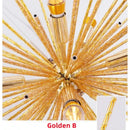 Modern golden geometric ball chandelier for dining room lighting