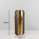 Modern golden geometry vase black & gold desk decor bedroom