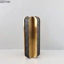 Modern golden geometry vase black & gold desk decor bedroom