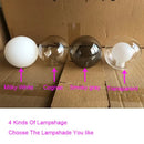 Modern golden glass ball chandelier dining room led pendant light
