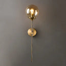 Modern golden glass ball wall sconce living room lighting