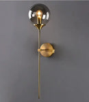 Modern golden glass ball wall sconce living room lighting