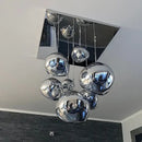 Modern golden glass lava pendant lights for dining room