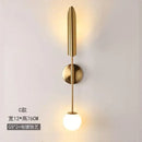 Modern golden inclined tube wall lamp for luxury living room bedroom