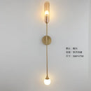 Modern golden inclined tube wall lamp for luxury living room bedroom