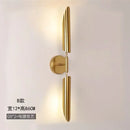 Modern golden inclined tube wall lamp for luxury living room bedroom