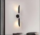 Modern golden inclined tube wall lamp living room sconce