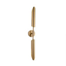 Modern golden inclined tube wall lamp living room sconce
