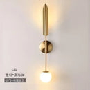 Modern golden inclined tube wall lamp living room sconce