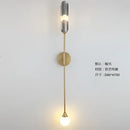 Modern golden inclined tube wall lamp living room sconce