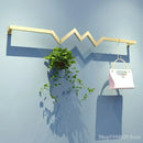 Modern golden iron ladder shelf towel rack bedroom garment display