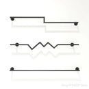 Modern golden iron ladder shelf towel rack bedroom garment display