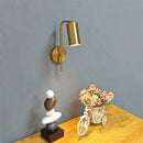 Modern golden led reading wall lamp bedroom minimalist spotlight