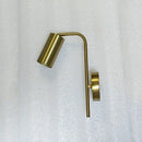 Modern golden led reading wall lamp bedroom minimalist spotlight