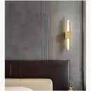 Modern golden led wall lamp for bedroom ambient lighting
