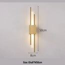 Modern golden led wall lamp for bedroom ambient lighting