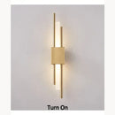 Modern golden led wall lamp for bedroom ambient lighting