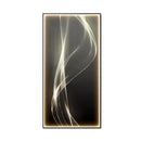 Modern golden led wall lights living room art panel