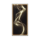 Modern golden led wall lights living room art panel