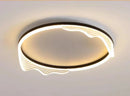 Modern golden lustre ceiling lamp for bedroom warm led light