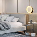 Modern golden marble led pendant light for bedroom