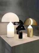 Modern golden mushroom led desk lamp bedroom reading light