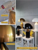 Modern golden mushroom led desk lamp bedroom reading light
