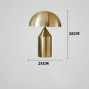 Modern golden mushroom led desk lamp bedroom reading light