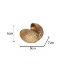 Modern golden nut shell ornaments desk decor for living room