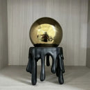 Modern golden octopus spherical ornament living room decor