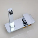 Modern golden polished wall mount faucet bathroom hot cold mixer