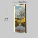 Modern golden scenic mountain wall sconces for living room decor