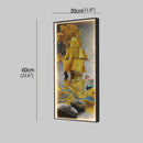 Modern golden scenic mountain wall sconces for living room decor
