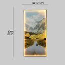 Modern golden scenic mountain wall sconces for living room decor