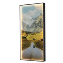 Modern golden scenic mountain wall sconces for living room decor