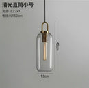 Modern gray and brass glass pendant light fixture kitchen lighting