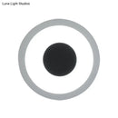 Modern gray & black led circle sconce living room wall mounted lamp