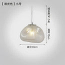 Modern gray cloud glass pendant lights living room fixture