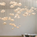 Modern gray cloud glass pendant lights living room fixture