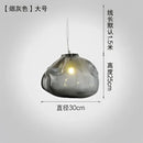 Modern gray cloud glass pendant lights living room fixture