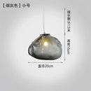 Modern gray cloud glass pendant lights living room fixture