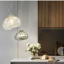 Modern gray cloud glass pendant lights living room fixture