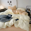 Modern gray comforter cover set with geometric throw bedroom bedding