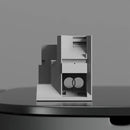 Modern gray concrete brian family cemetery model living room decor