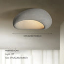 Modern gray concrete cream ceiling lamps chandelier bedroom light