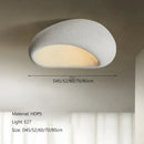 Modern gray concrete cream ceiling lamps chandelier bedroom light