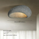 Modern gray concrete cream ceiling lamps chandelier bedroom light
