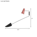 Modern gray cone duckbill wall sconce living room black rod light