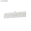 DecorBites™ Contemporary LED Wall Sconce: 16"/20.5" Wide Acrylic Rectangle - Warm/White Light for Bedroom